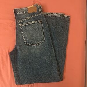 Madewell Women's Wide Leg Jeans in Deep Blue